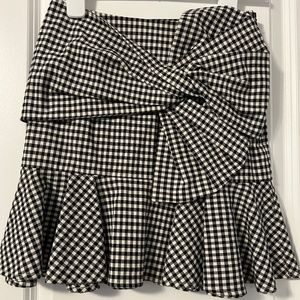 Veronica Beard gingham mini skirt